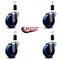 Service Caster 4'' Solid Poly Wheel Swivel 1-3/8'' Expanding Stem Caster Set, 4PK SCC-EX20S414-SPUS-138-4 - alternate 4